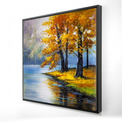Two trees by the lake