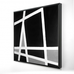 Black and white abstract shapes