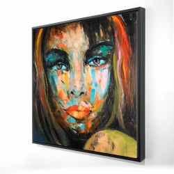 Portrait coloré de femme