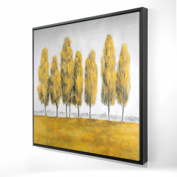 Abstract yellow trees