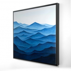 Dark calm ocean waves