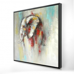 Abstract paint splash elephant