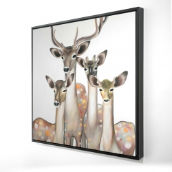  groupe de cerfs abstraits