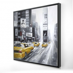 Times square et taxis jaunes