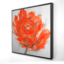 Abstract red flower