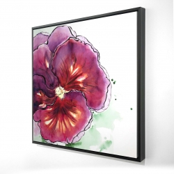 Blossoming orchid with wavy petals