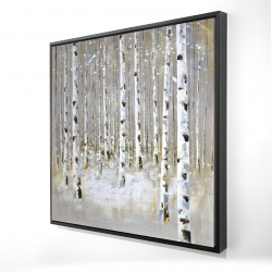 Birch forest by winter