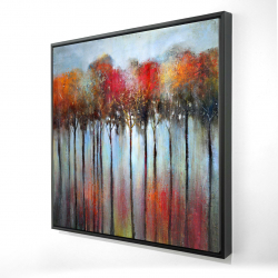 Abstract and colorful forest