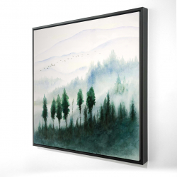 Paysage à l'aquarelle