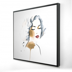 Femme classique à l'aquarelle