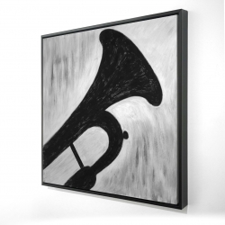 Silhouette of a trumpet