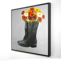 Bottes pleines de fleurs