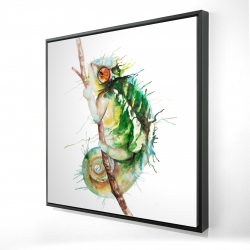 Watercolor chameleon