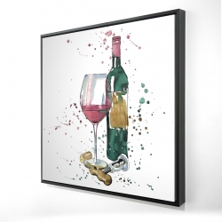 Bouteille de vin rouge