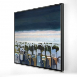 Vue d'oiseau de la plage