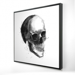 Crâne noir et blanc
