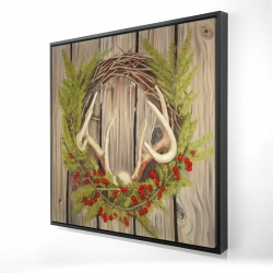 Couronne de noël avec panache
