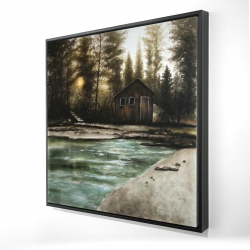Cabane dans le bois