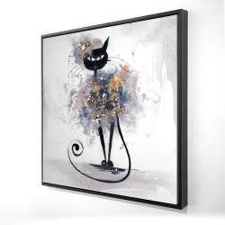 Cartoon black cat