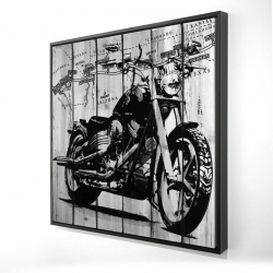Motorcycle grey and black