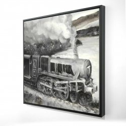 Vintage passenger locomotive 