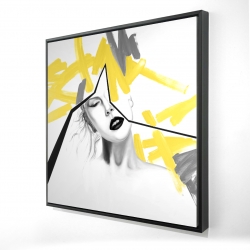 Femme au trait jaune