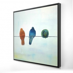 Oiseaux abstrait perchés