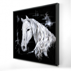 Vue de profil d'un cheval abstrait