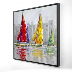 Sailboats in the wind