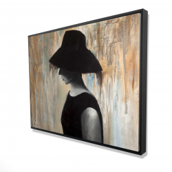 Audrey hepburn avec un grand chapeau