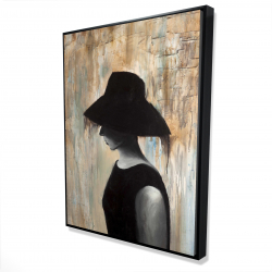 Audrey hepburn avec un grand chapeau
