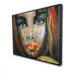 Portrait coloré de femme