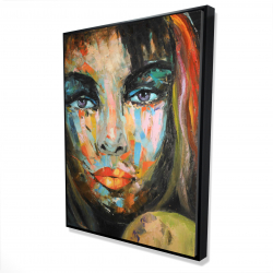 Portrait coloré de femme