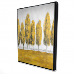 Abstract yellow trees