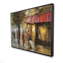 Abstract street with passers