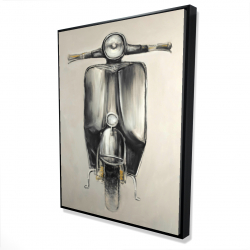 Petit cyclomoteur noir