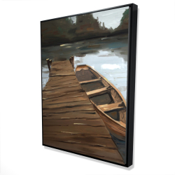 Lake, dock and boat