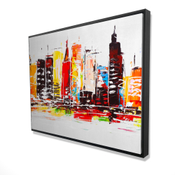 City in bright colors