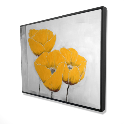 Three yellow flowers