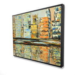 Reflections of a colorful city