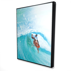 Surfer in the middle of the wave