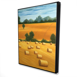Hay bale fields