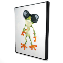 Funny frog with sunglasses