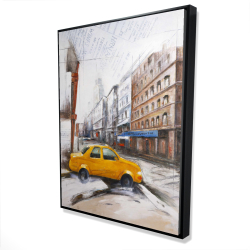 Taxi in the street sketch