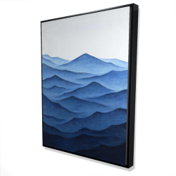 Dark calm ocean waves