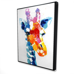 Girafe abstraite tacheté de couleurs