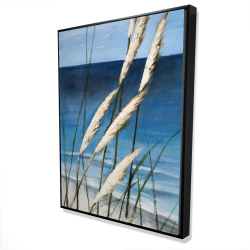 Plante oyat dans le vent sur la plage