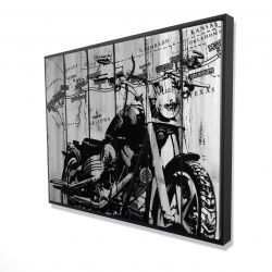 Motorcycle grey and black