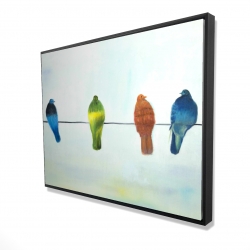 Oiseaux abstrait perchés