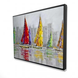 Sailboats in the wind